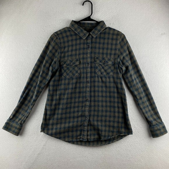Oneill Button-Up Shirt Mens M Medium Multicolor Flannel Plaid Long Sleeve Pocket - Picture 1 of 16